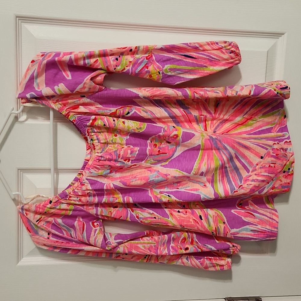 Lilly Pulitzer Enna Off Shoulder Top Sz.Small
